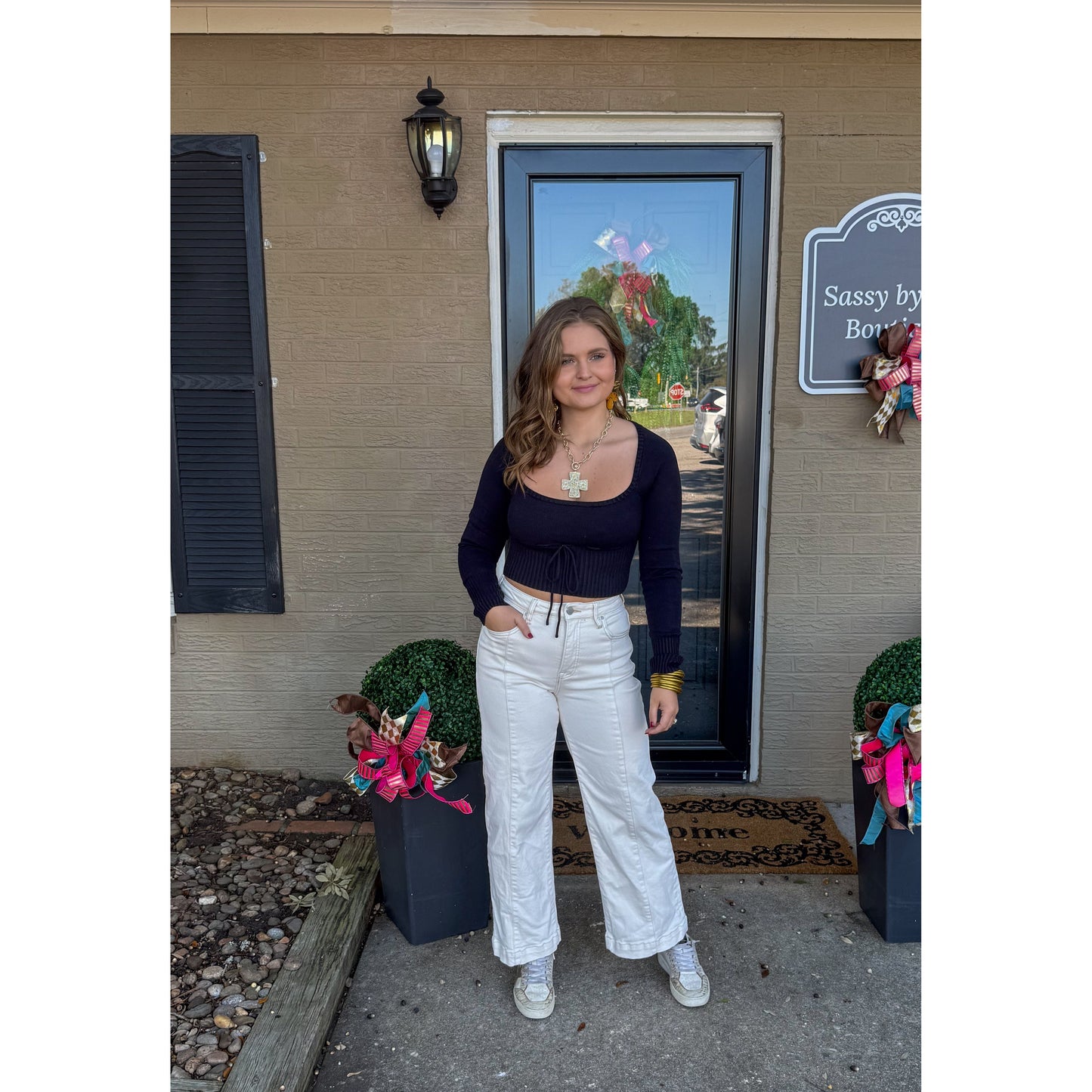 Midnight Navy Crop Top