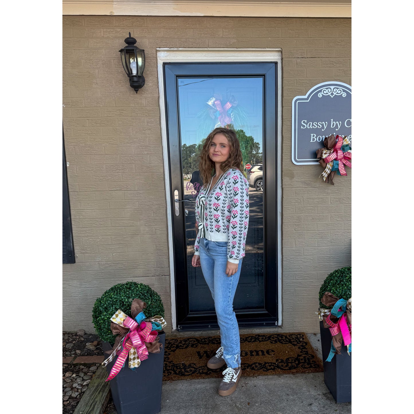 Brielle Pattern Cardigan, Multi-Color