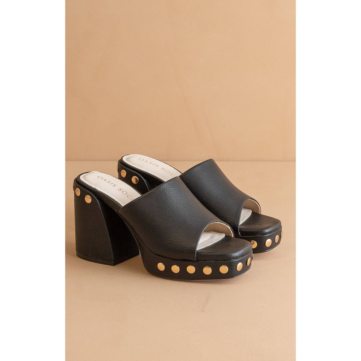 Leona Black Platform Heel