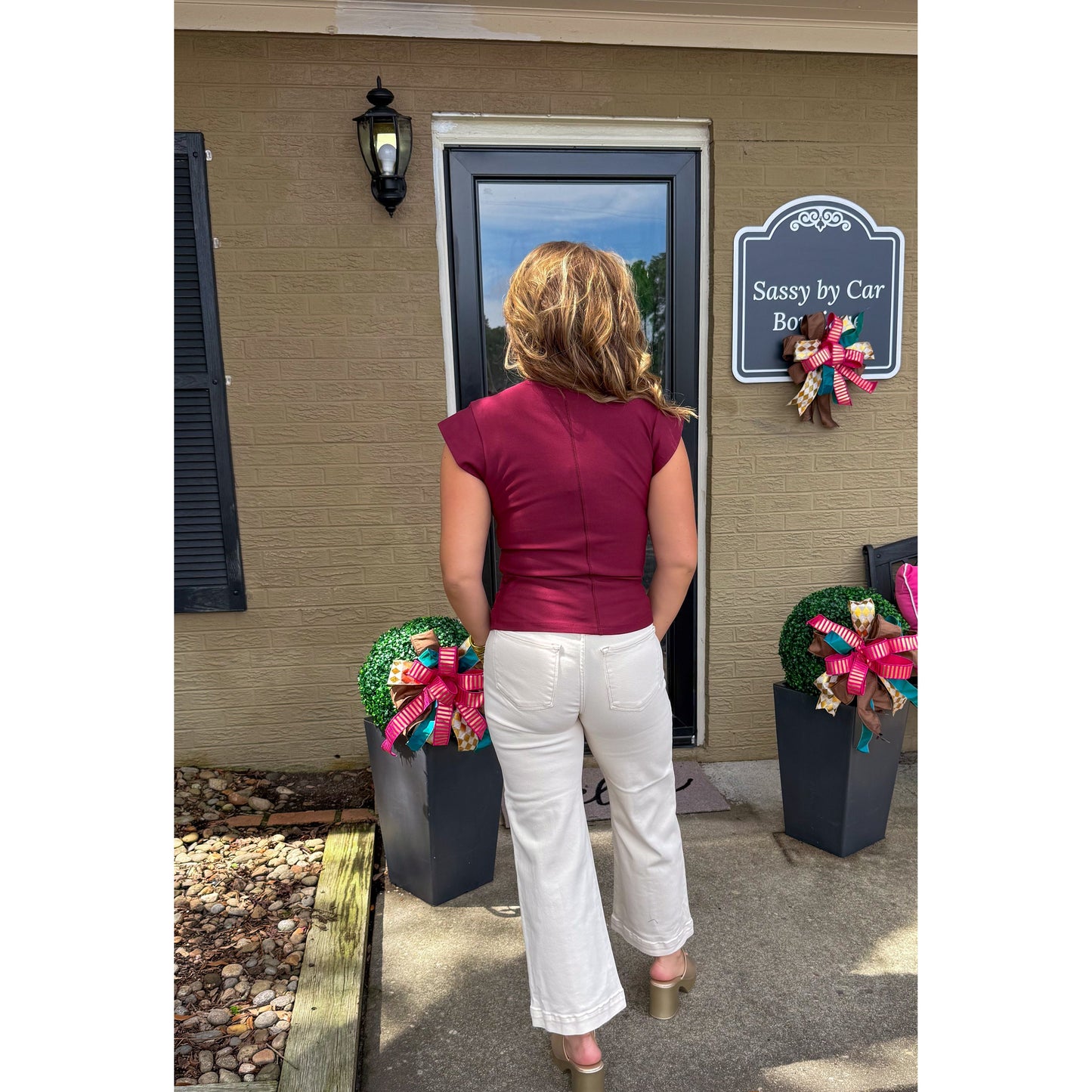Miranda Top, Burgundy