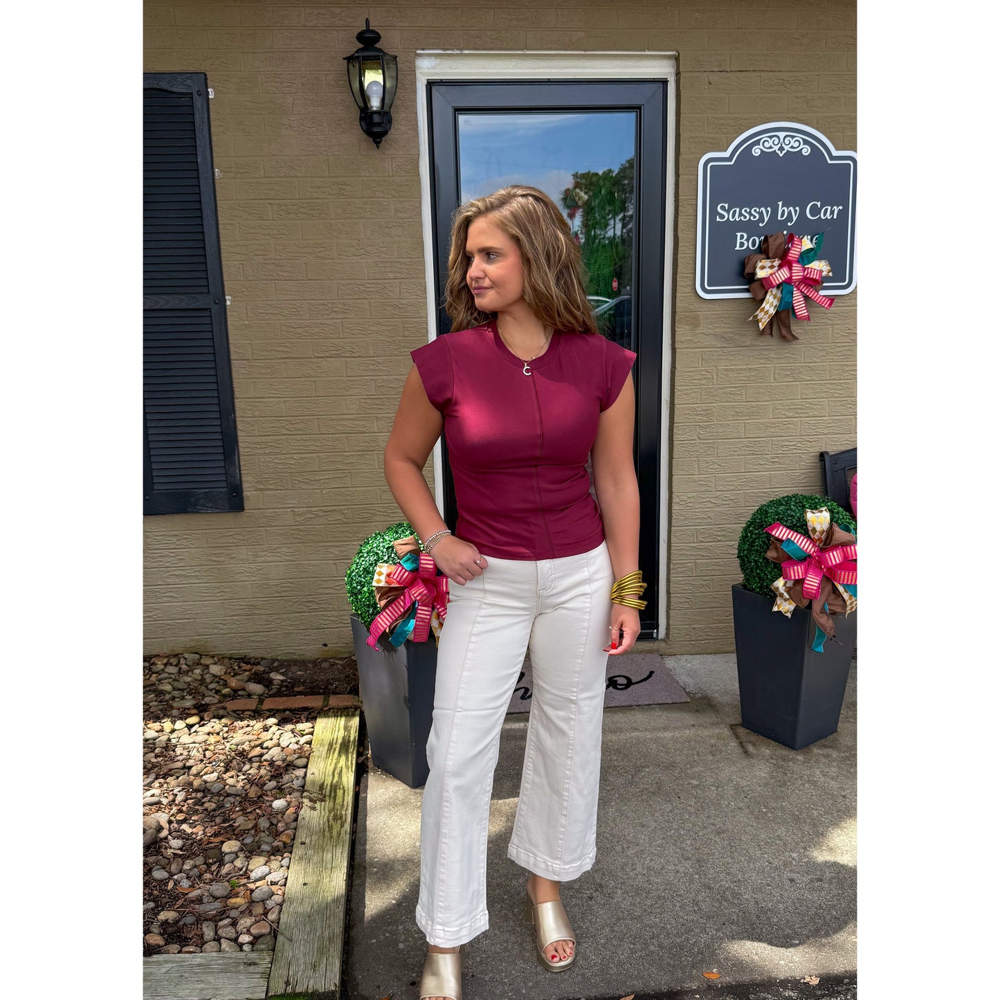 Miranda Top, Burgundy