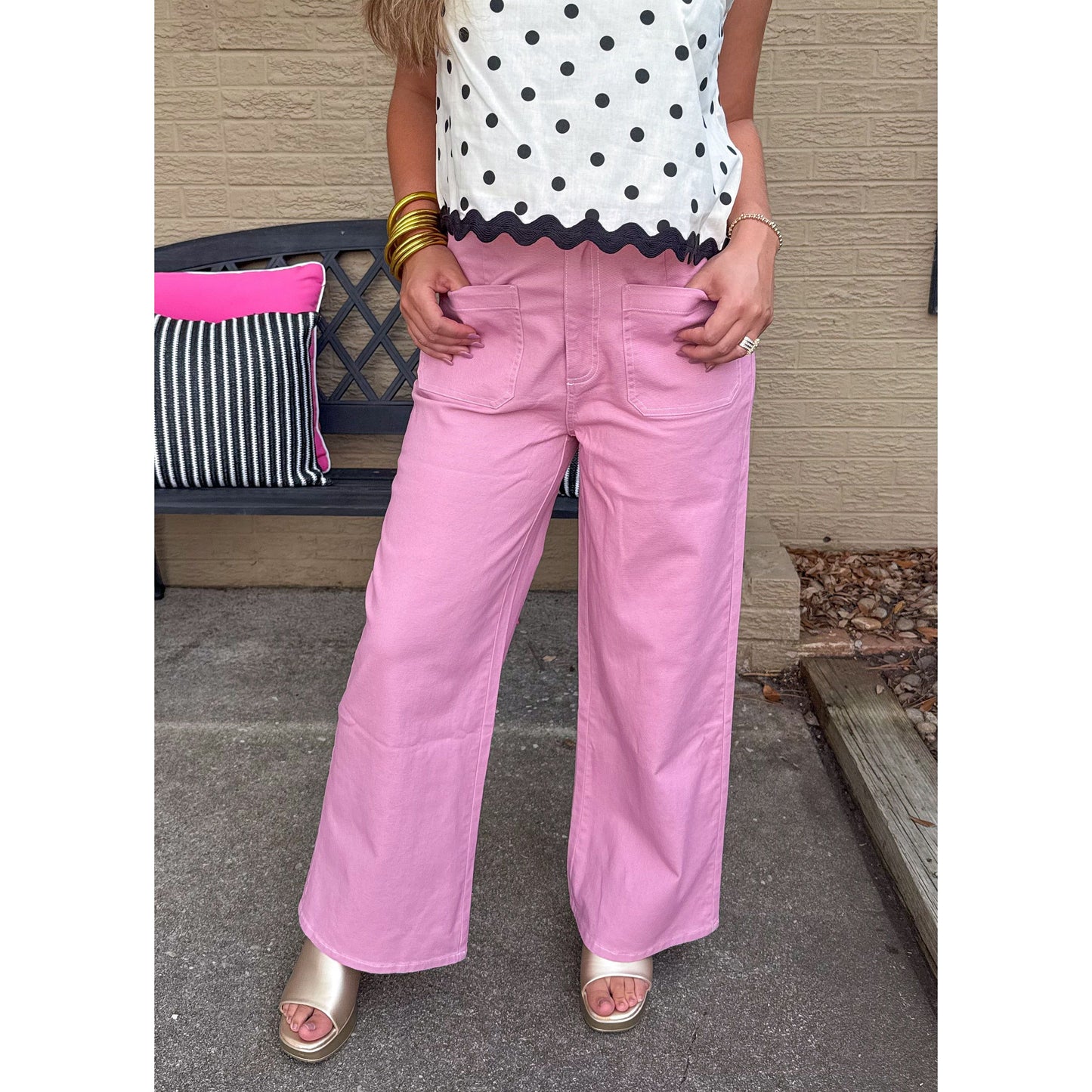 Daisy Denim Jeans, Pink