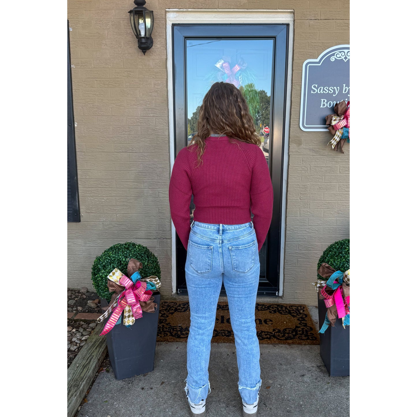 Carmen Sweater, Berry