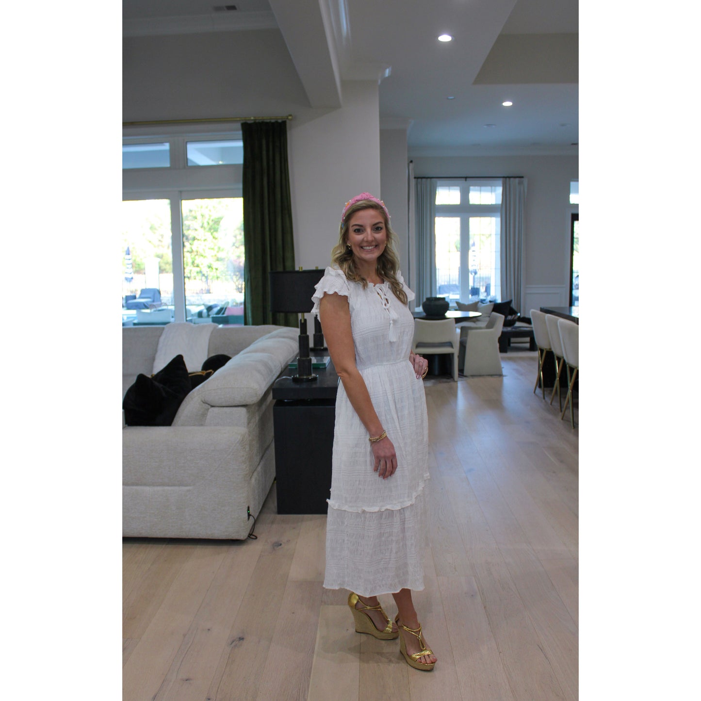 Adalynn Midi Dress, Ivory