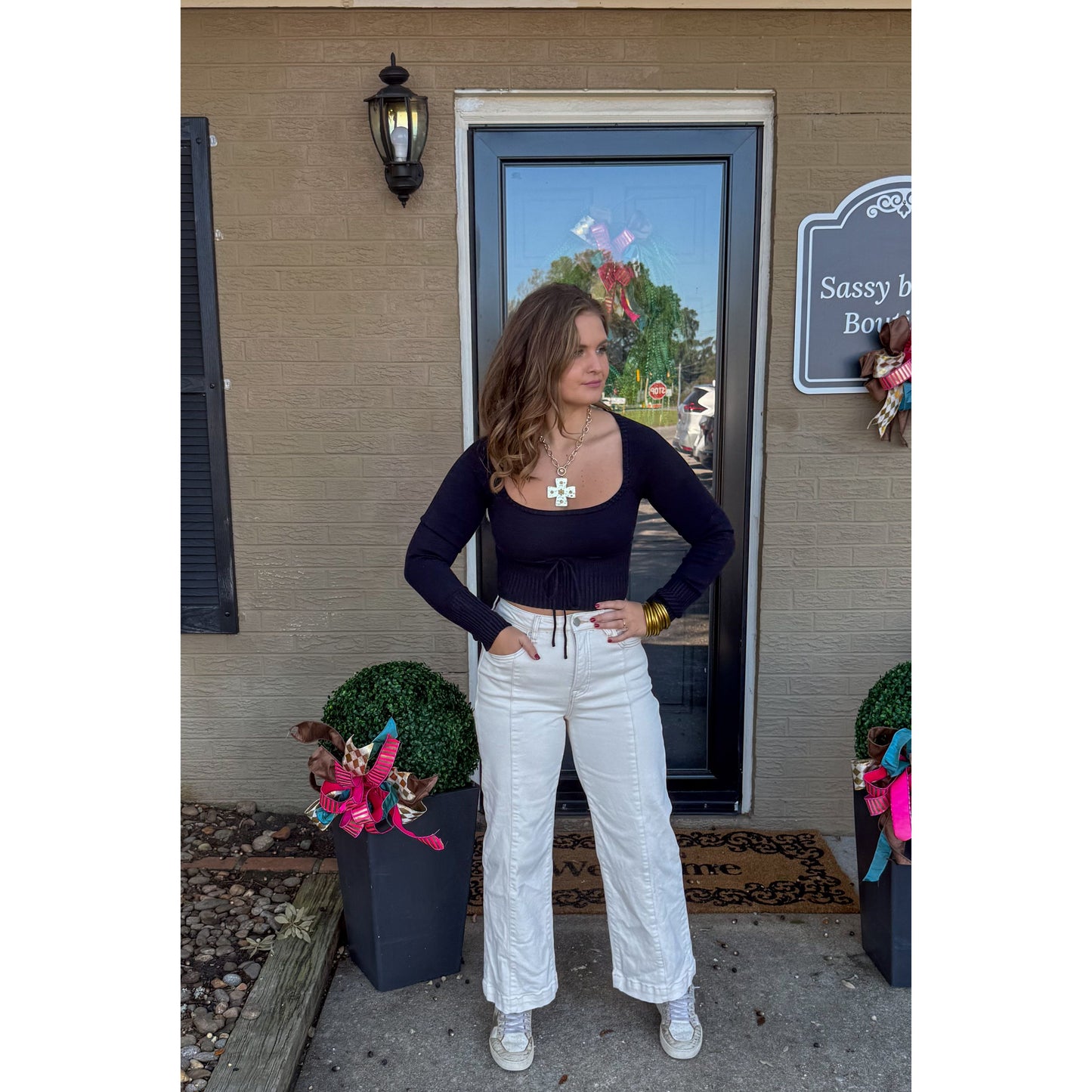 Midnight Navy Crop Top
