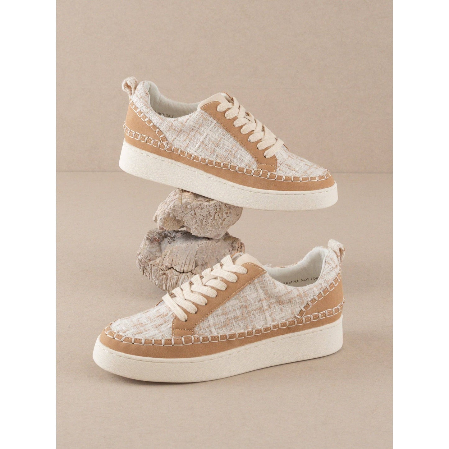 Janie Camel Low Tops