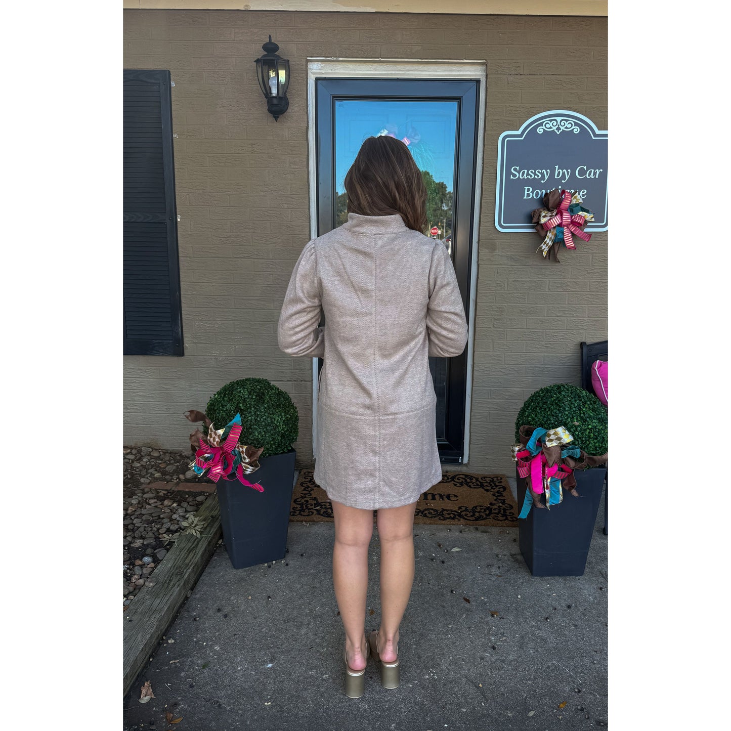 Murphy Sweater Dress, Taupe