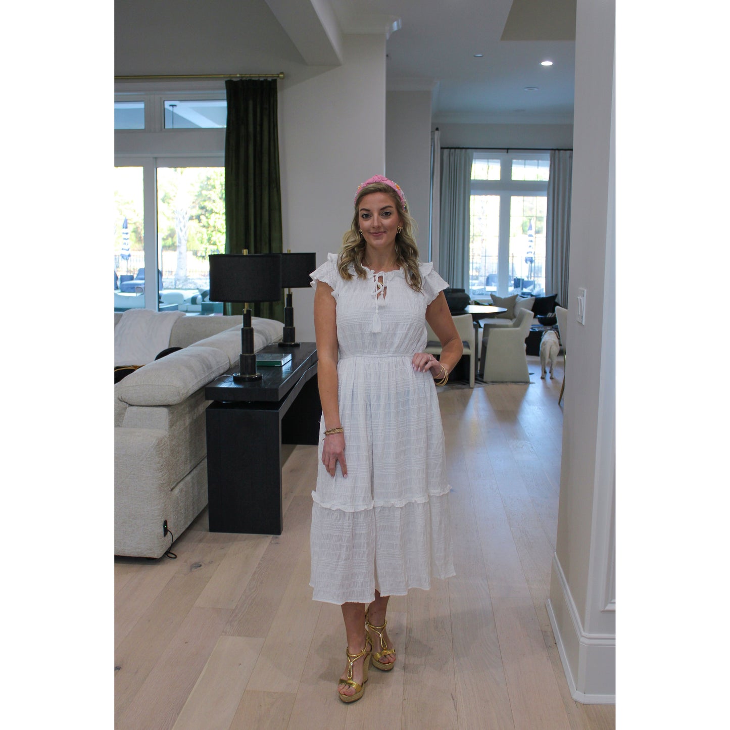 Adalynn Midi Dress, Ivory