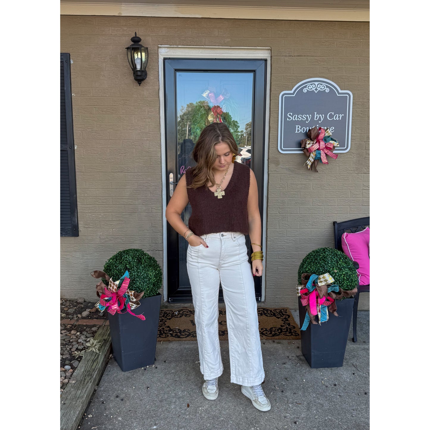 Espresso Brown Sweater Vest