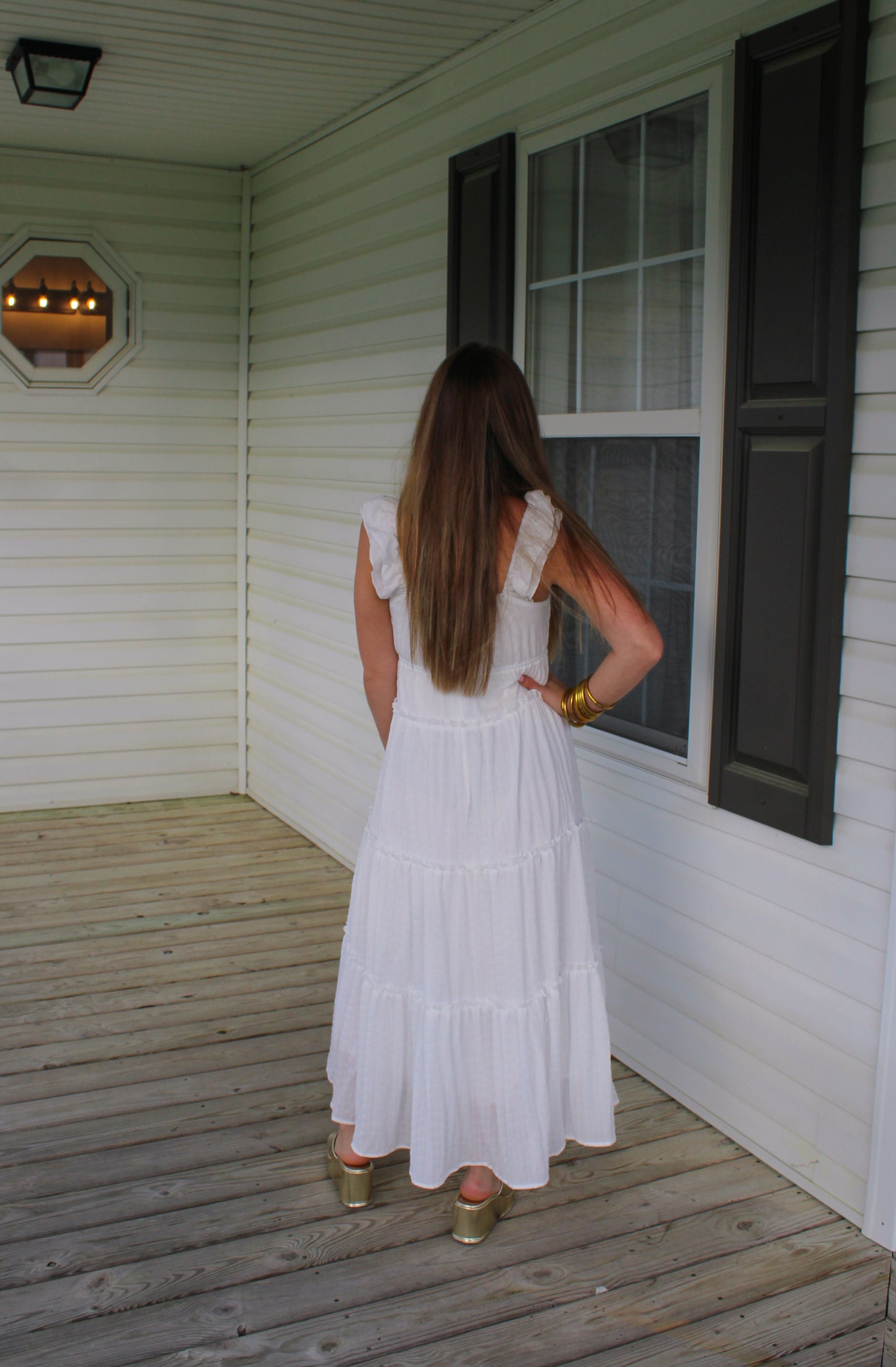Bride To Be Maxi Dress, White