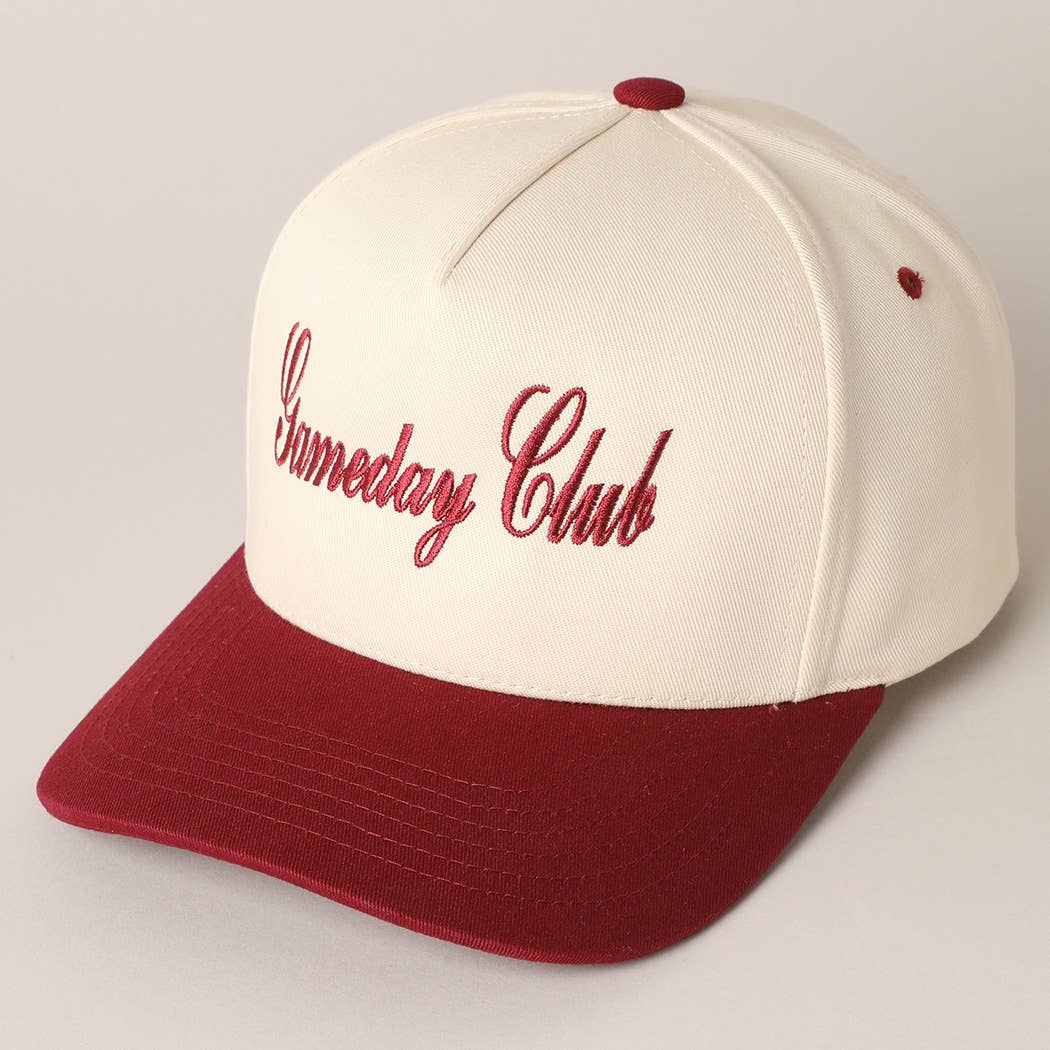 Gameday Club Embroidery Two Tone Baseball Cap