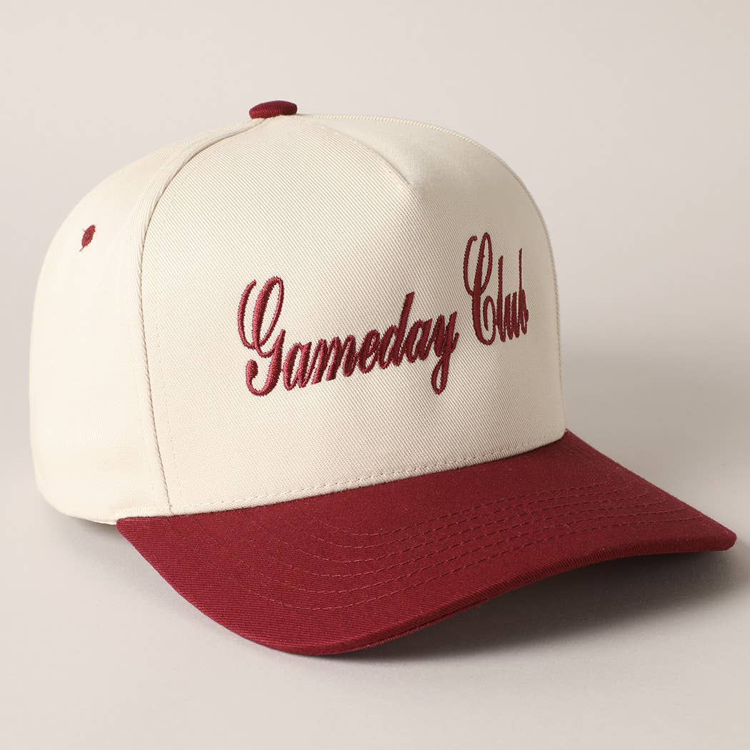 Gameday Club Embroidery Two Tone Baseball Cap