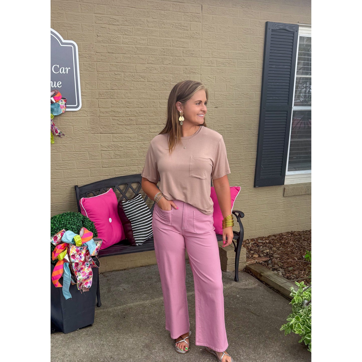 Lizzie Top, Taupe