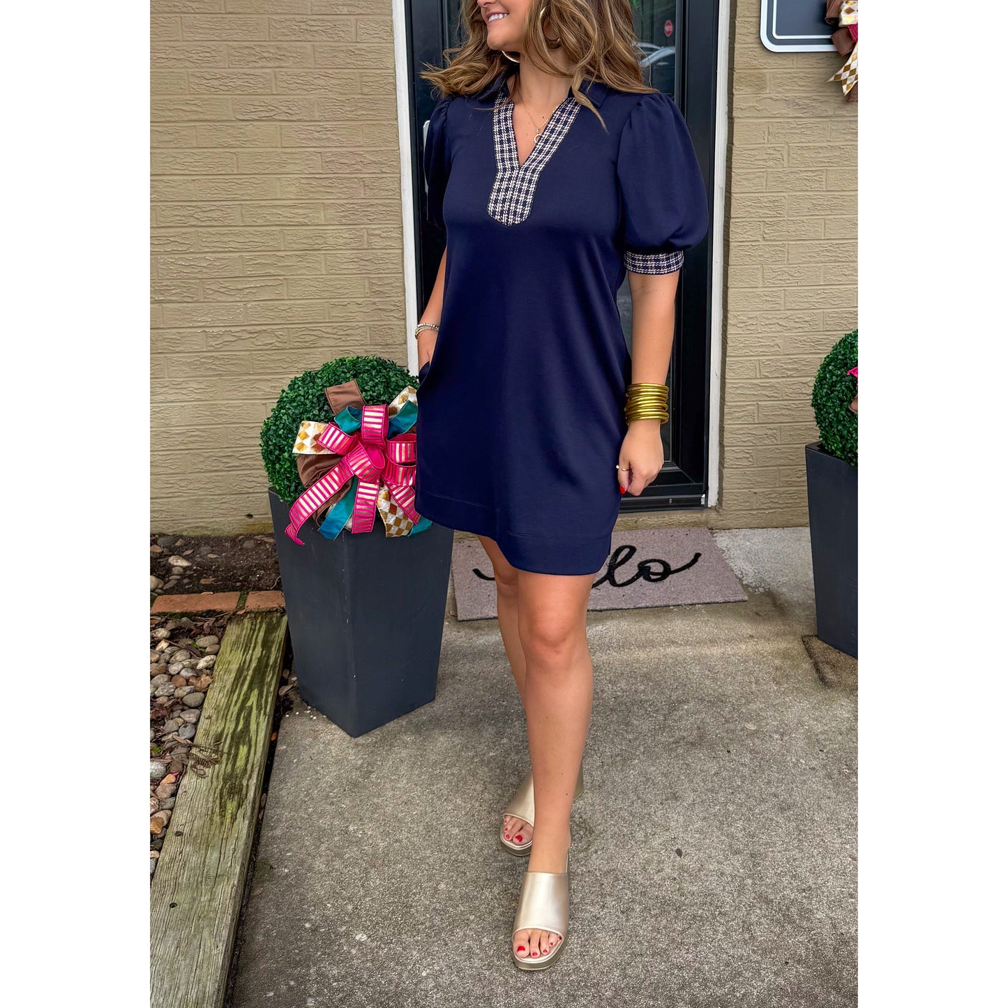 Lydia Mini Dress, Navy