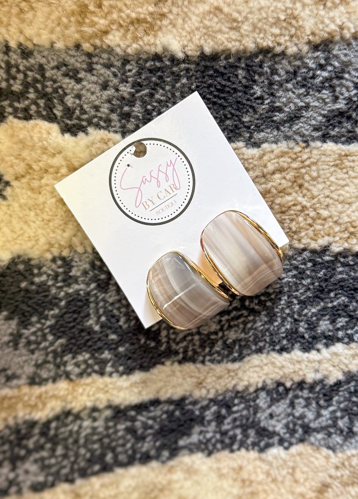 Grey Detail Hoops