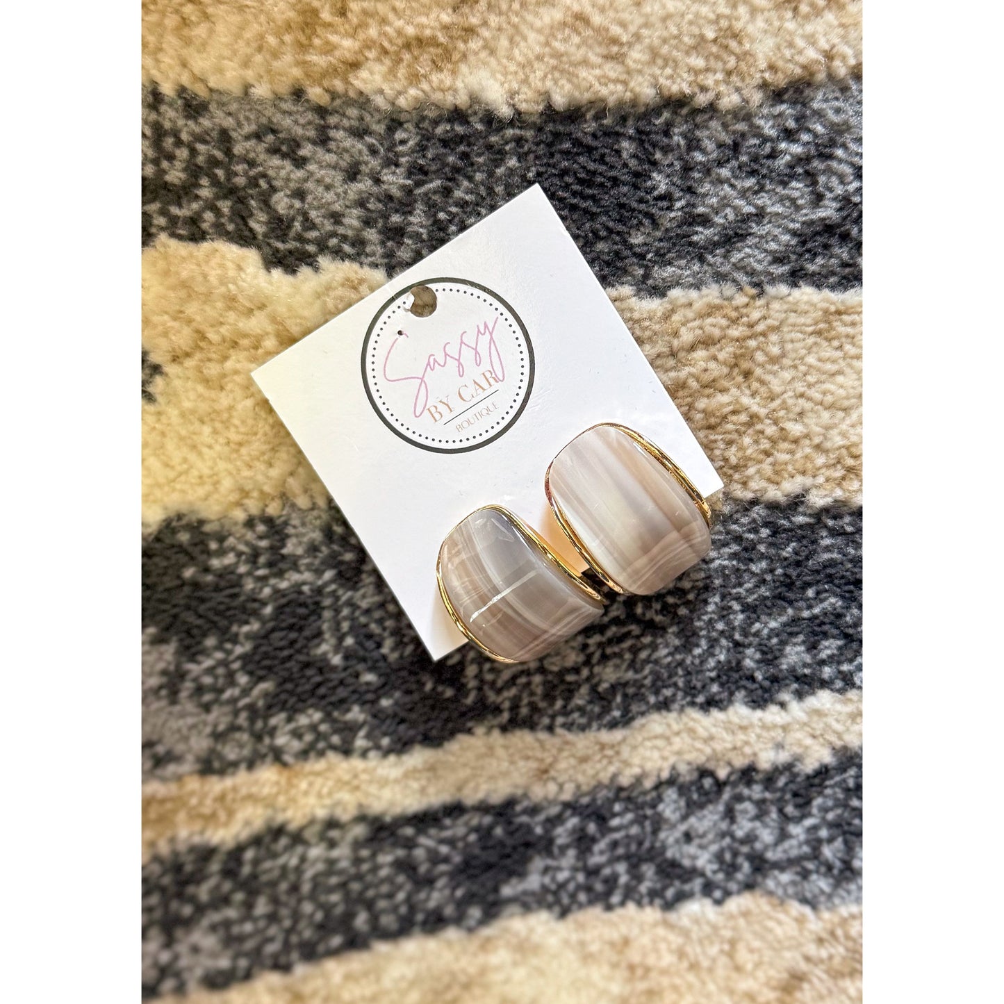 Grey Detail Hoops