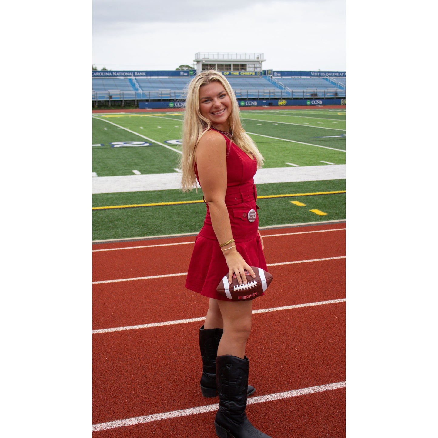 Peyton Denim Dress, Garnet