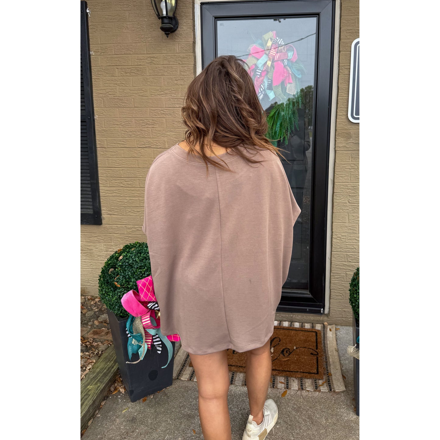 Lou Oversized Top, Mocha