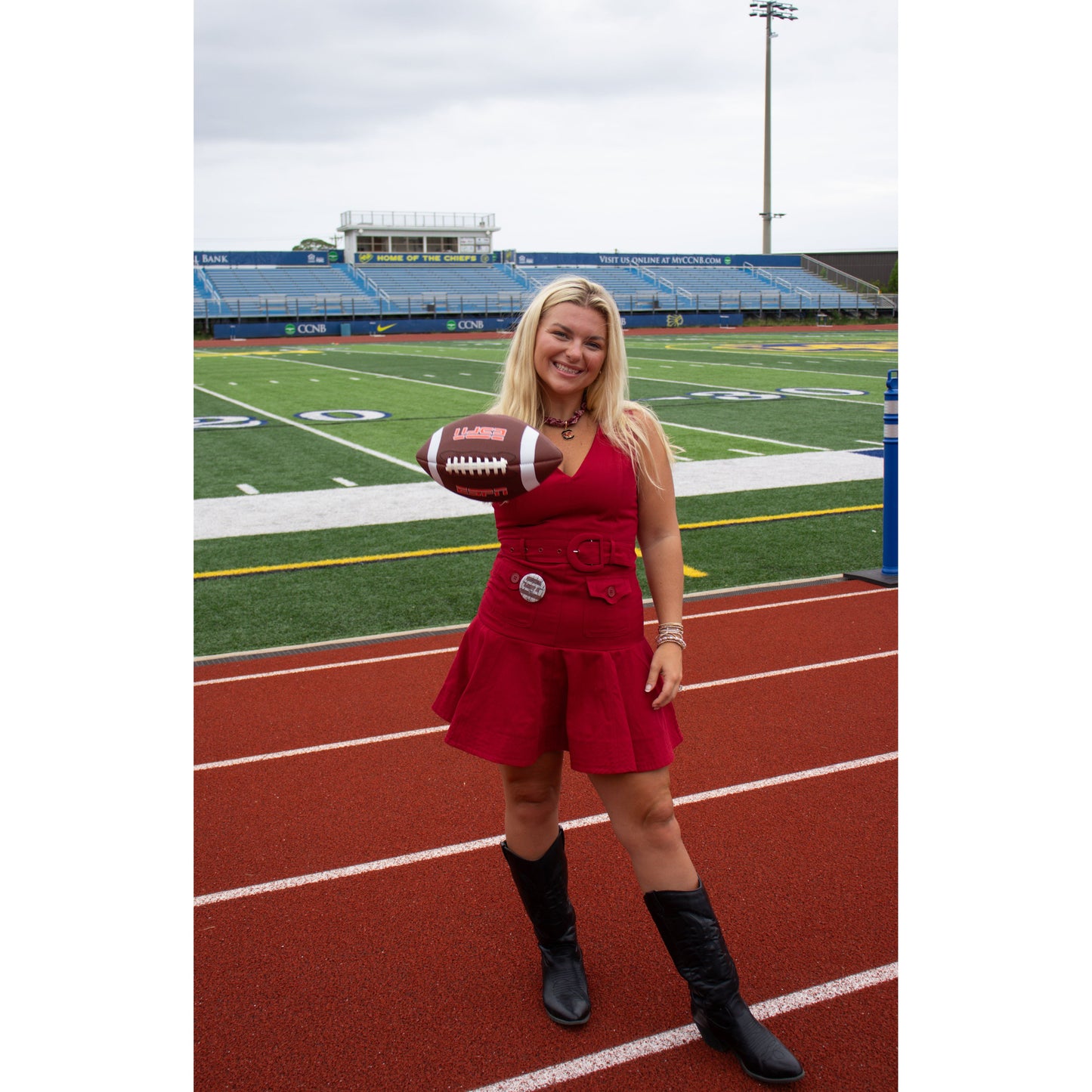 Peyton Denim Dress, Garnet