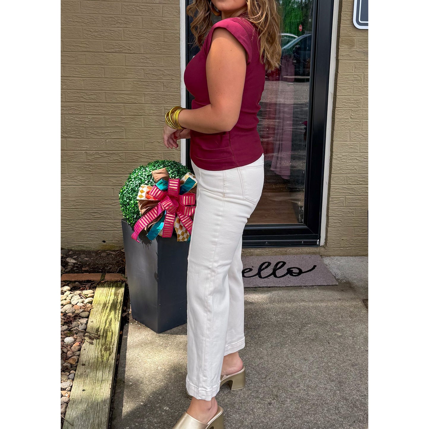 Miranda Top, Burgundy
