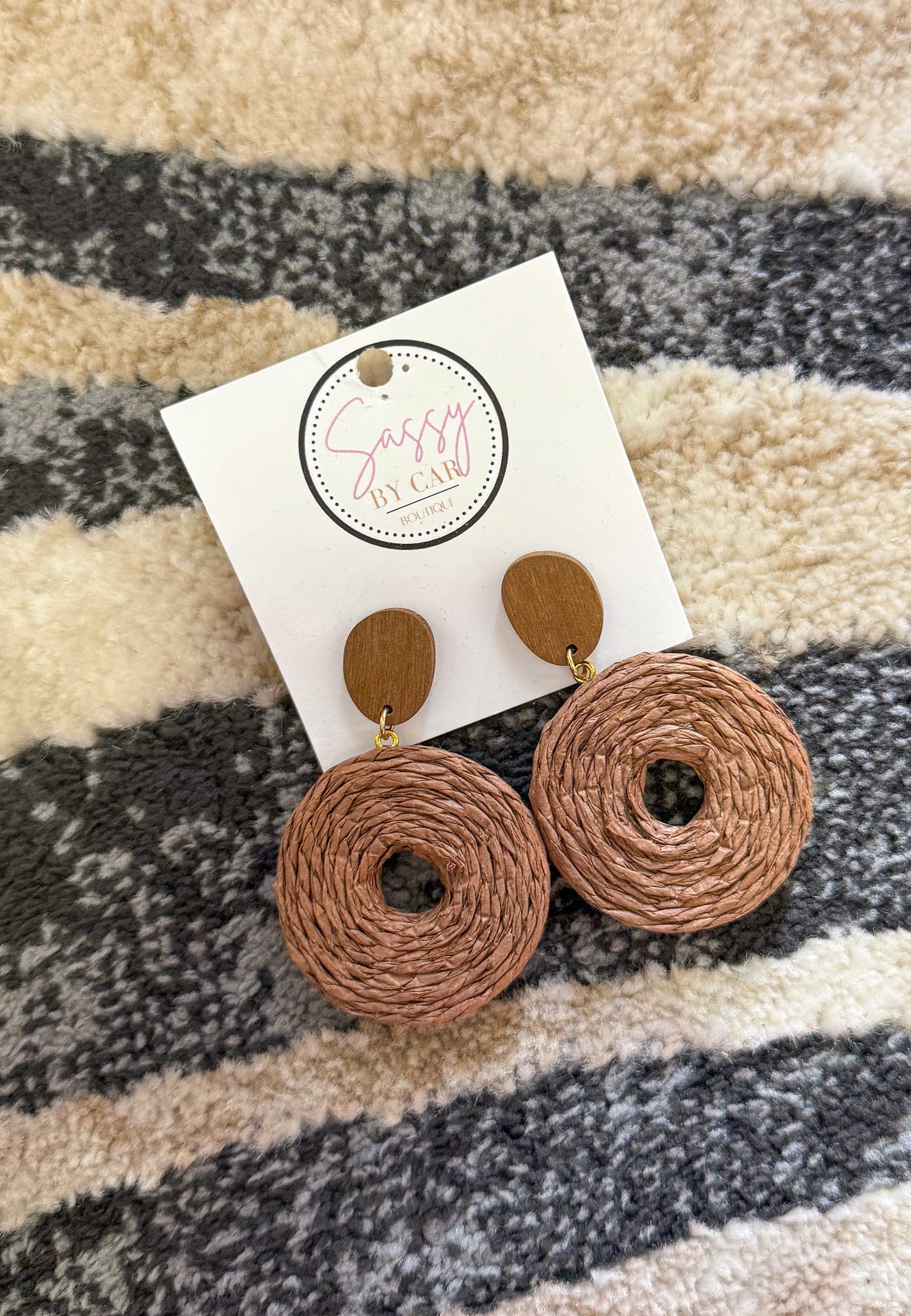 Brown Detail Earrings