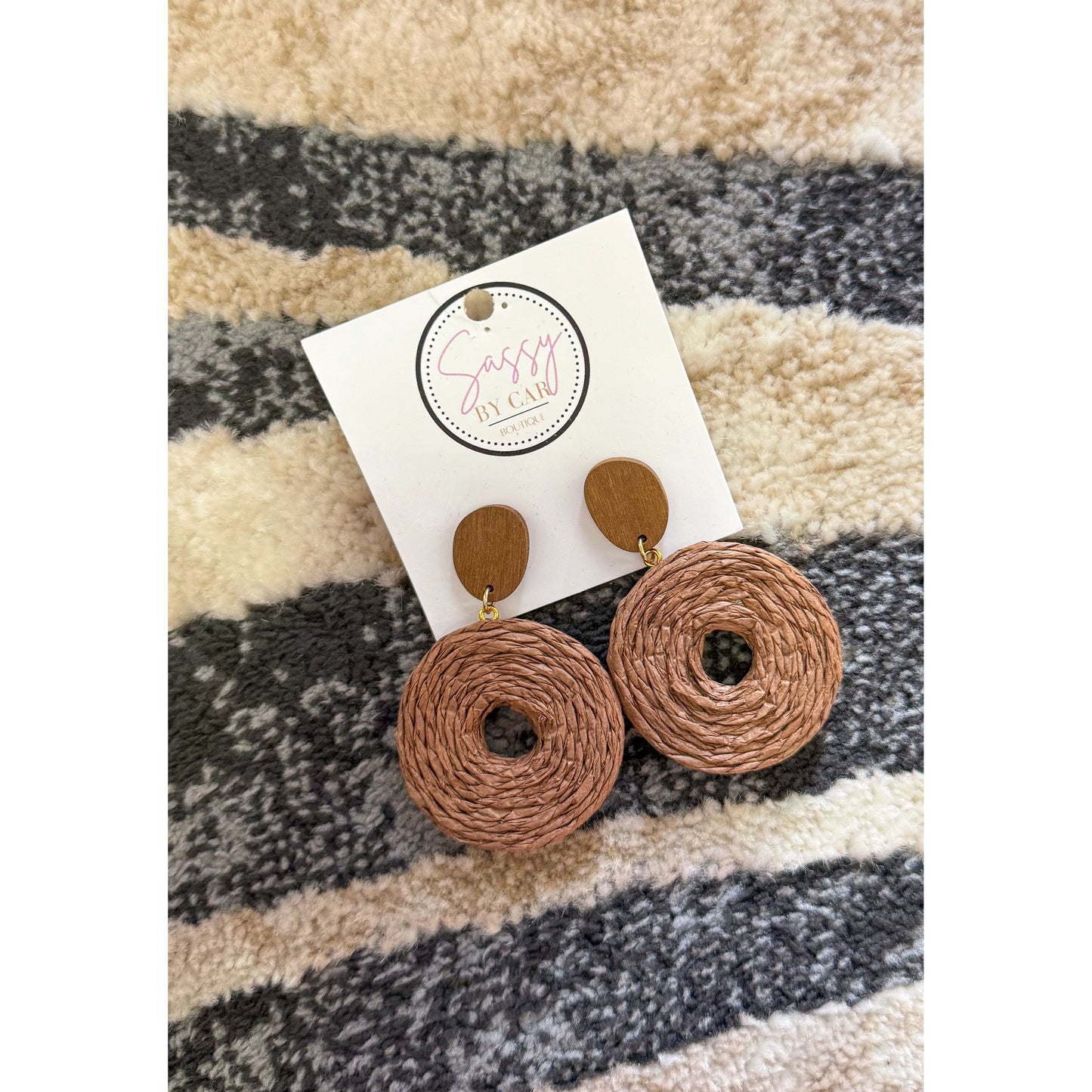 Brown Detail Earrings