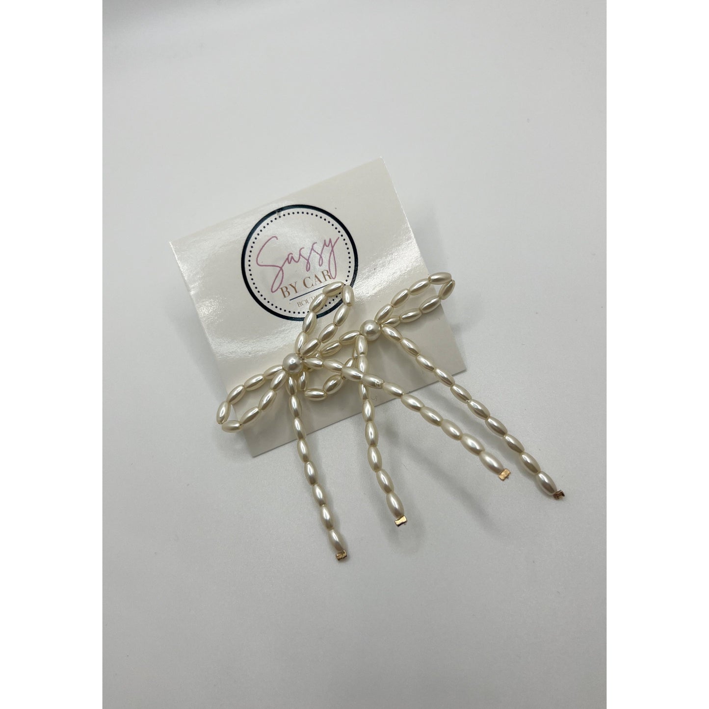 Pearl Bow Earrings