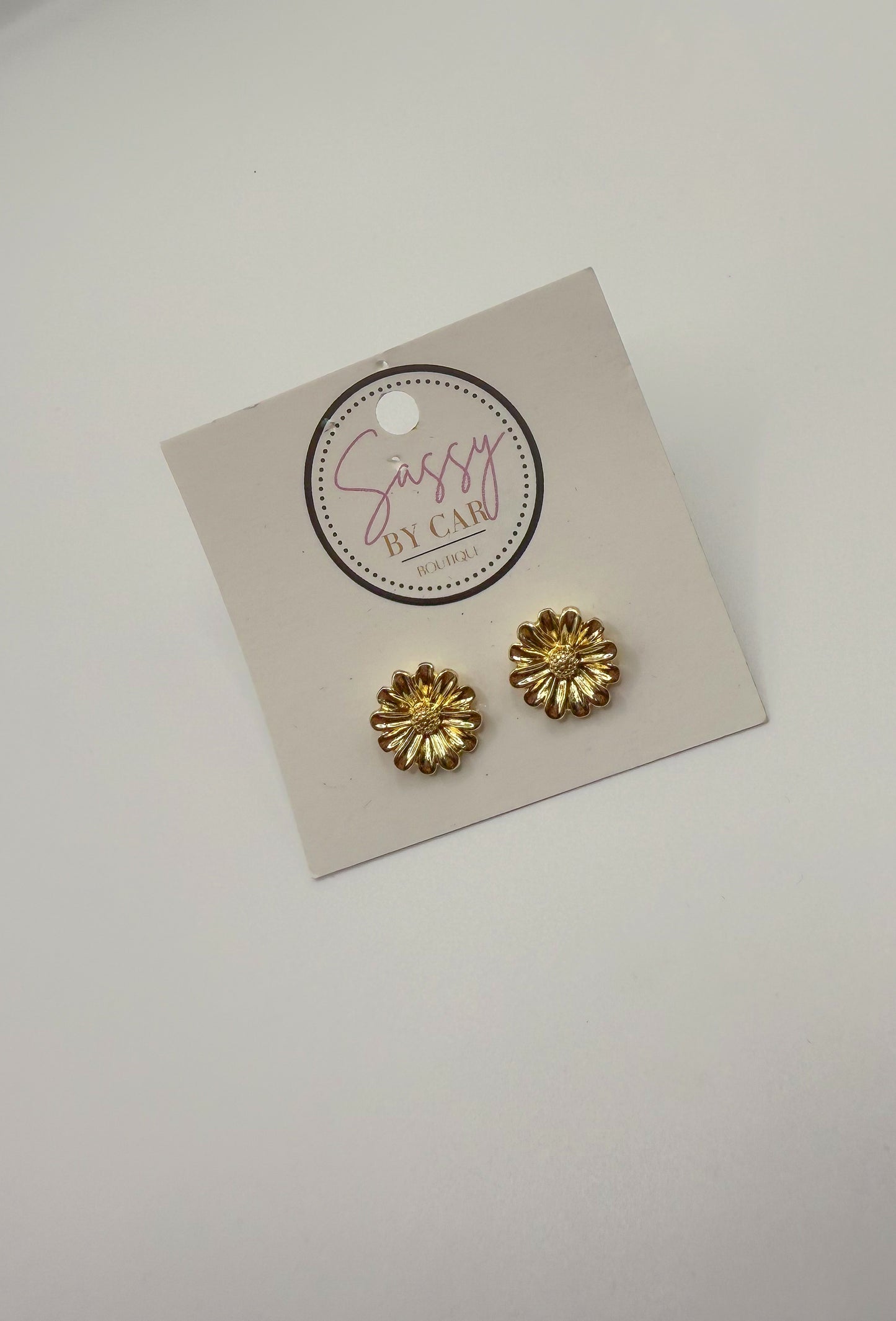 Daisy Stud Earrings, Gold