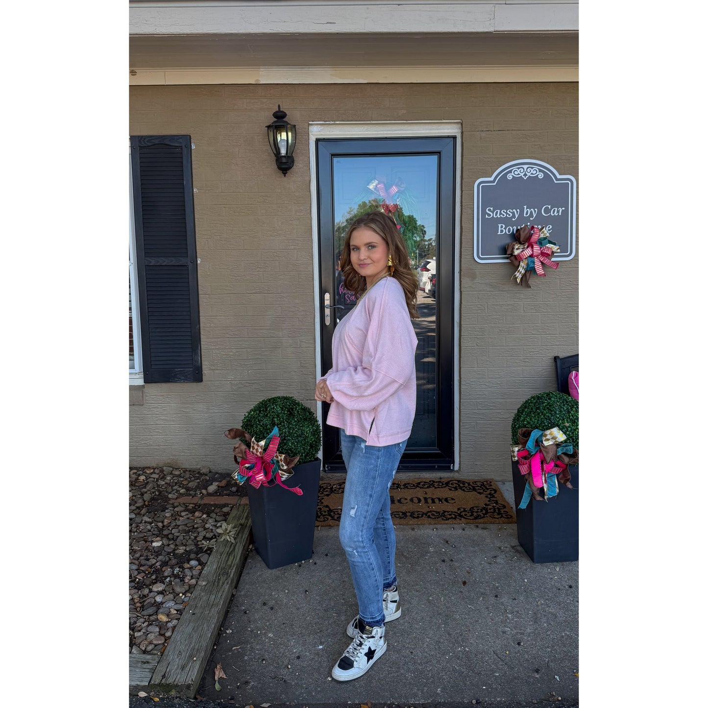 Oversized Pink Lightweight Top