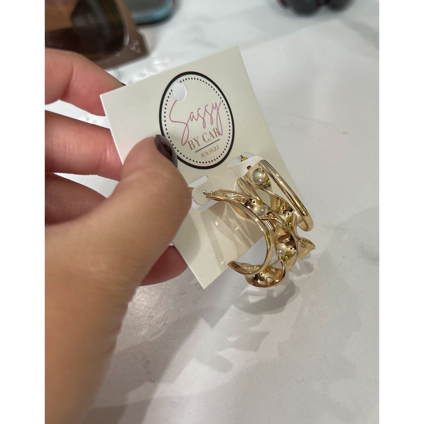 Gold Detail Hoops