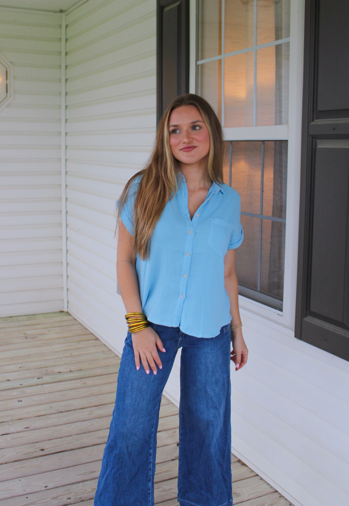 Hayden Top, Sky Blue