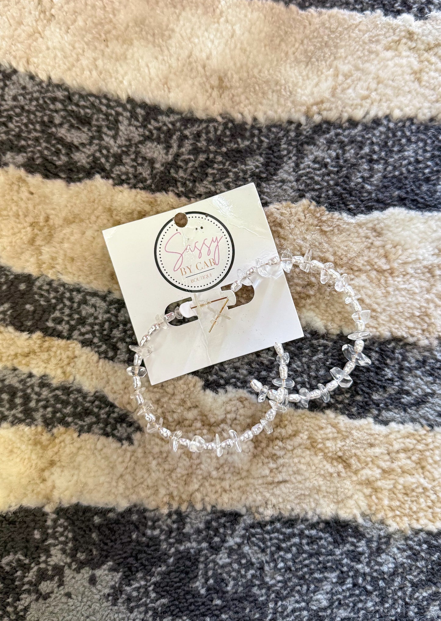 Pearl/Stone Hoops