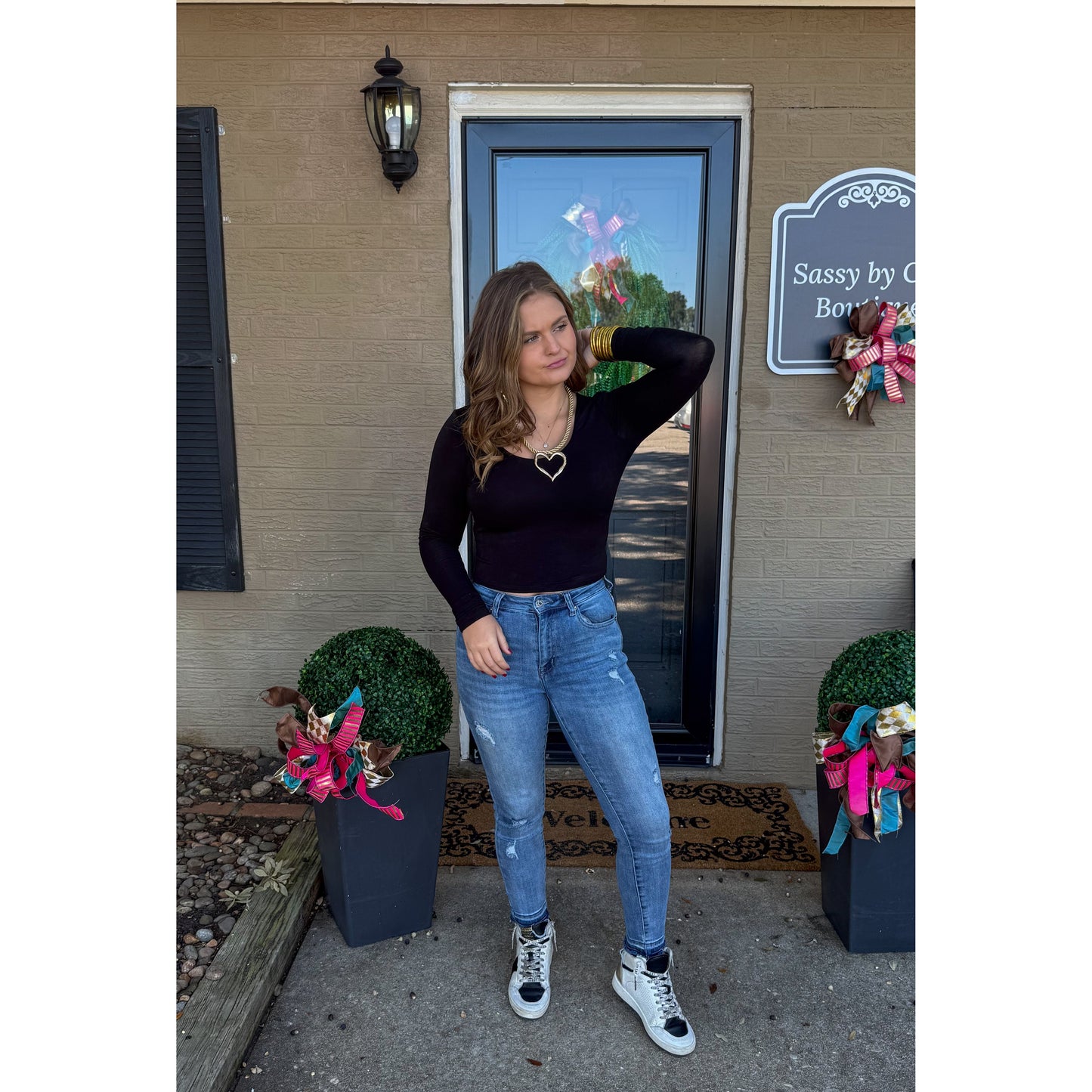 Willa Crop Top, Black