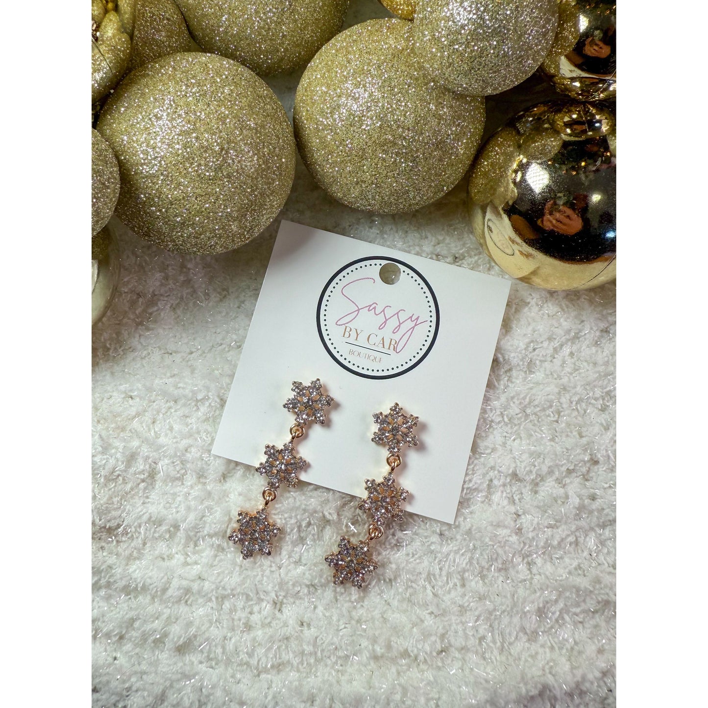 Snowflake Dangle Earrings