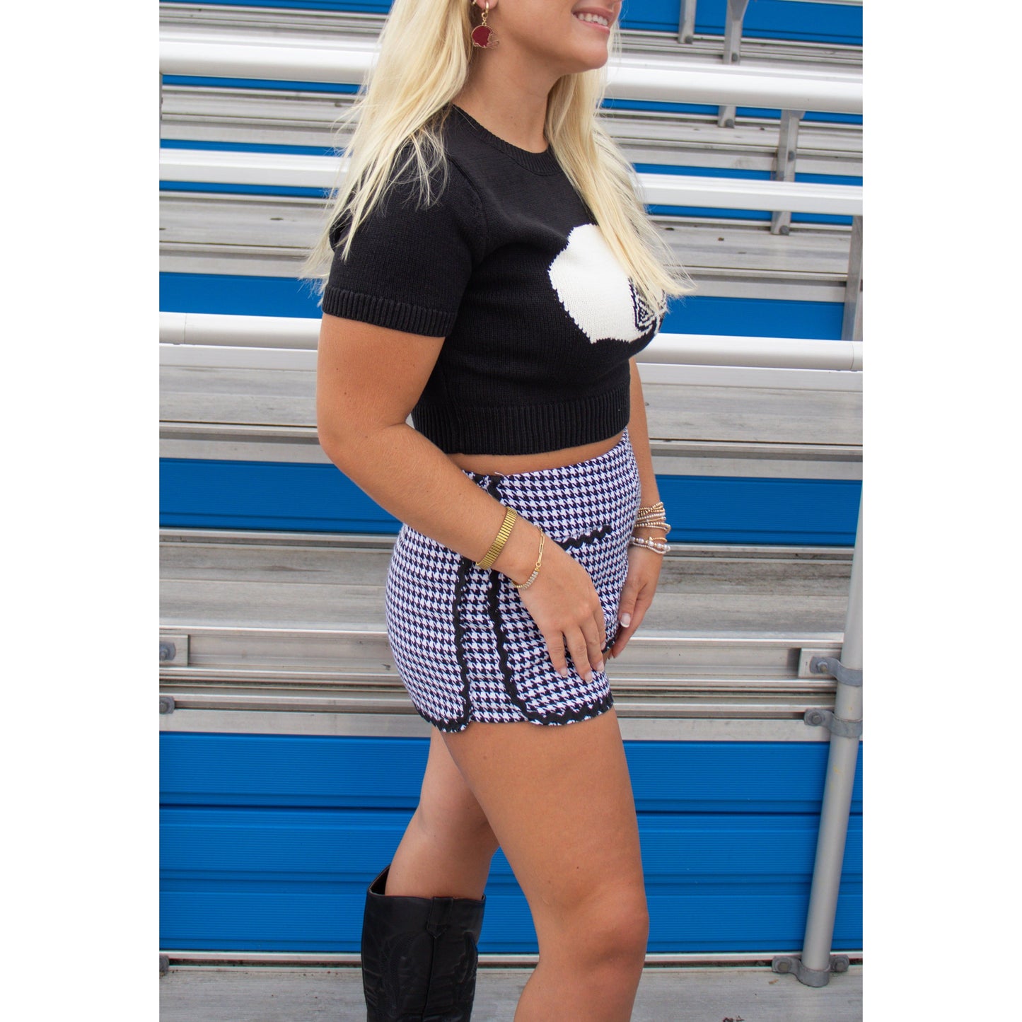 Football Helmet Top, White/Black