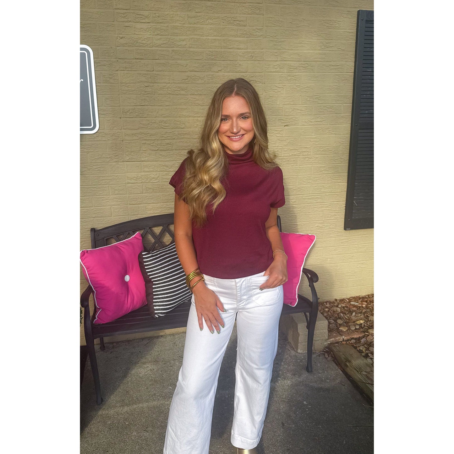 Millie Top, Burgundy