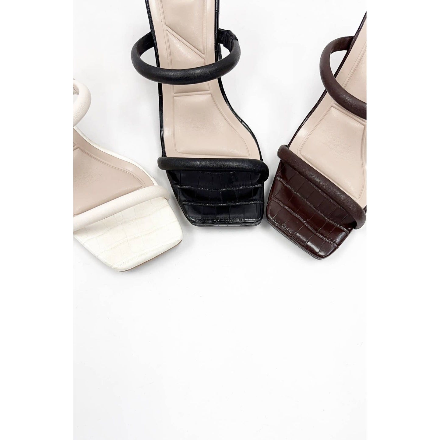 DOUBLE STRAP MULE HEEL
