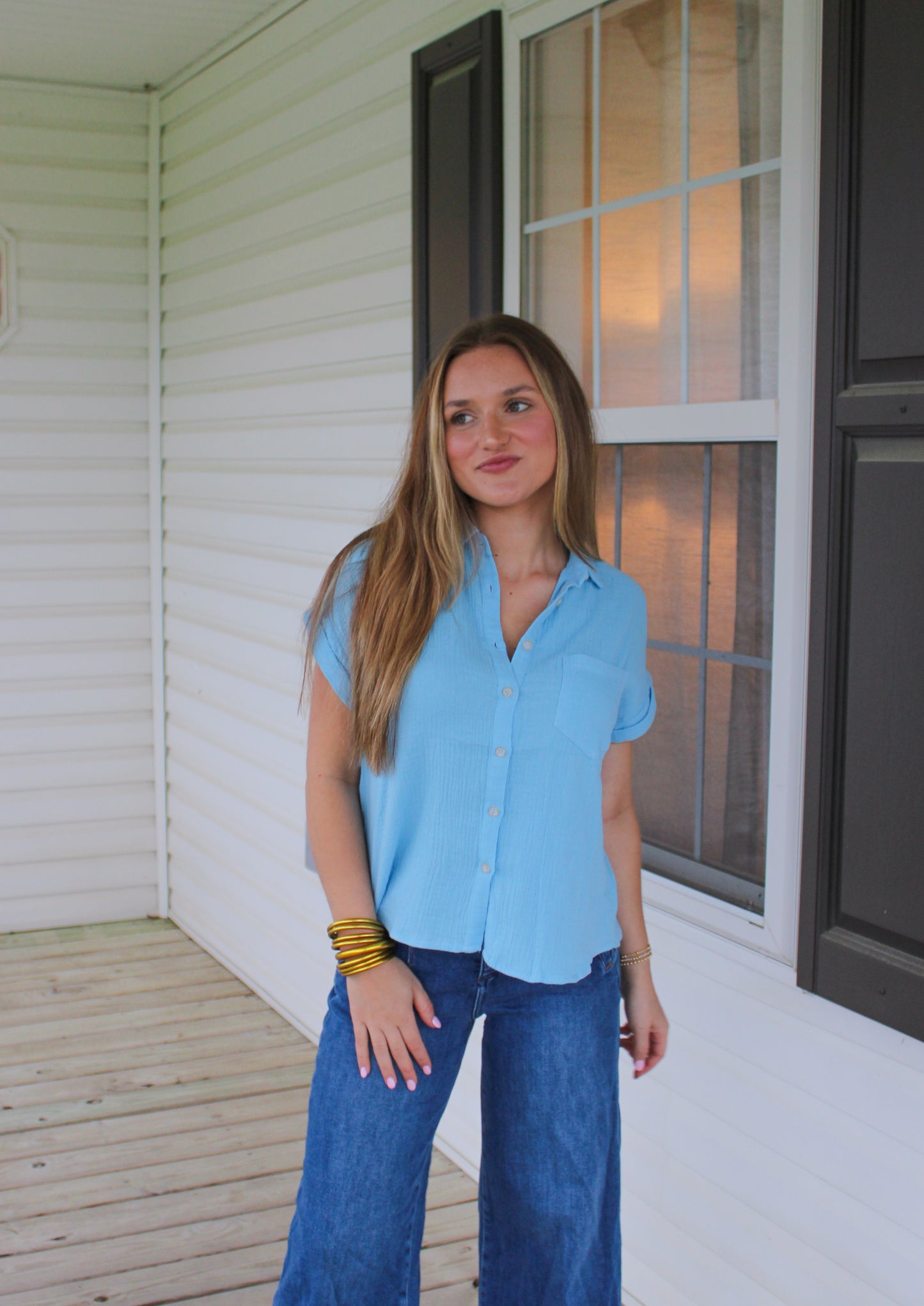 Hayden Top, Sky Blue