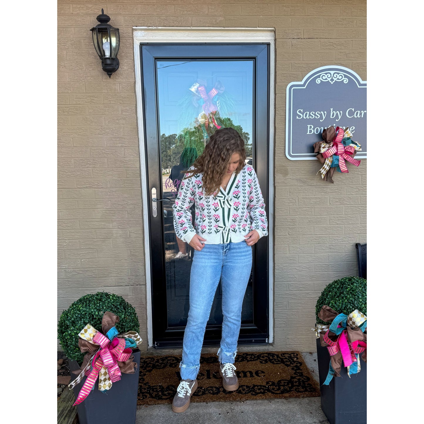 Brielle Pattern Cardigan, Multi-Color