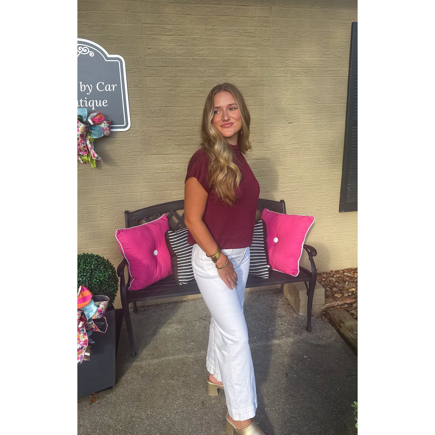 Millie Top, Burgundy