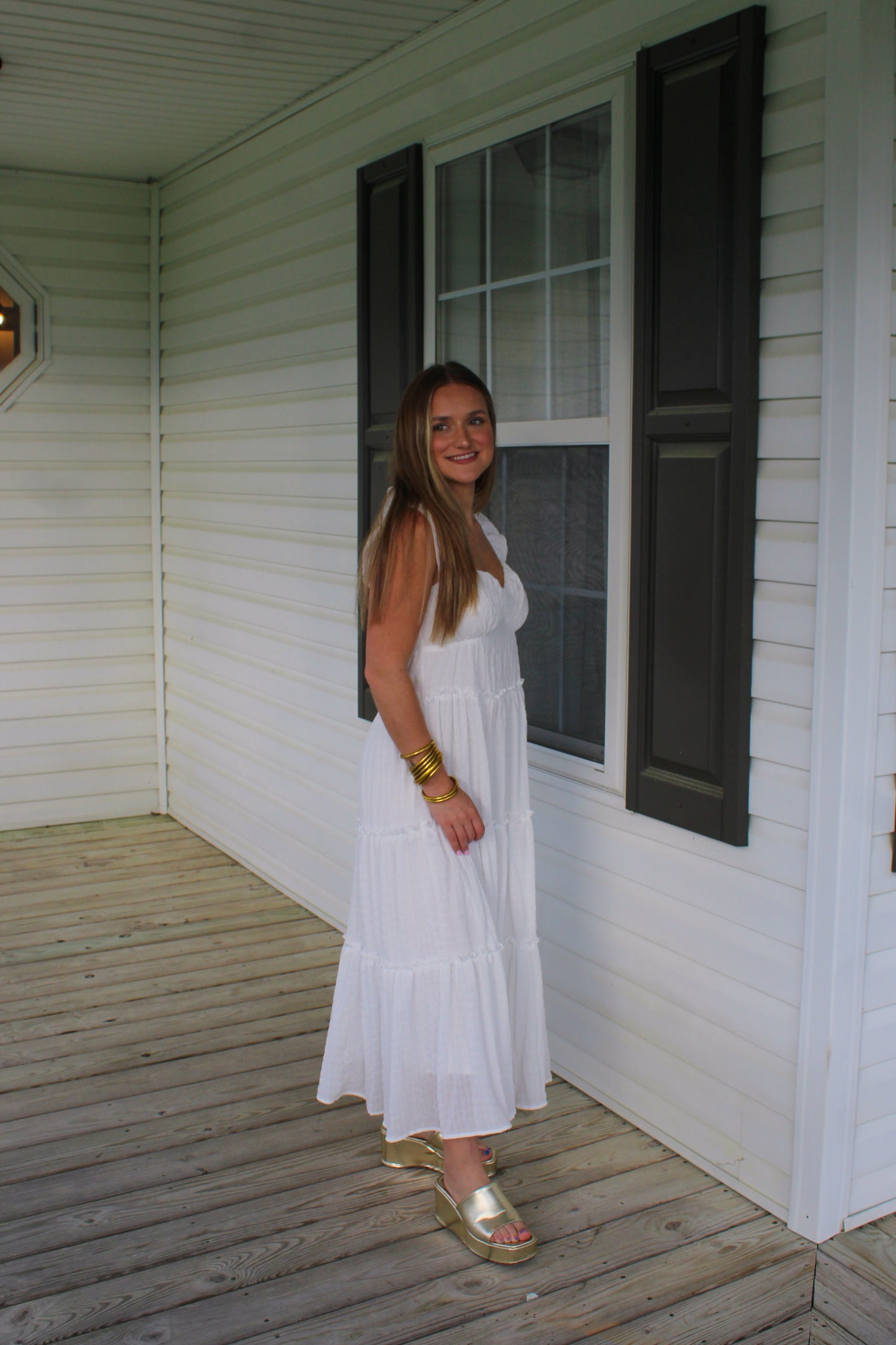 Bride To Be Maxi Dress, White