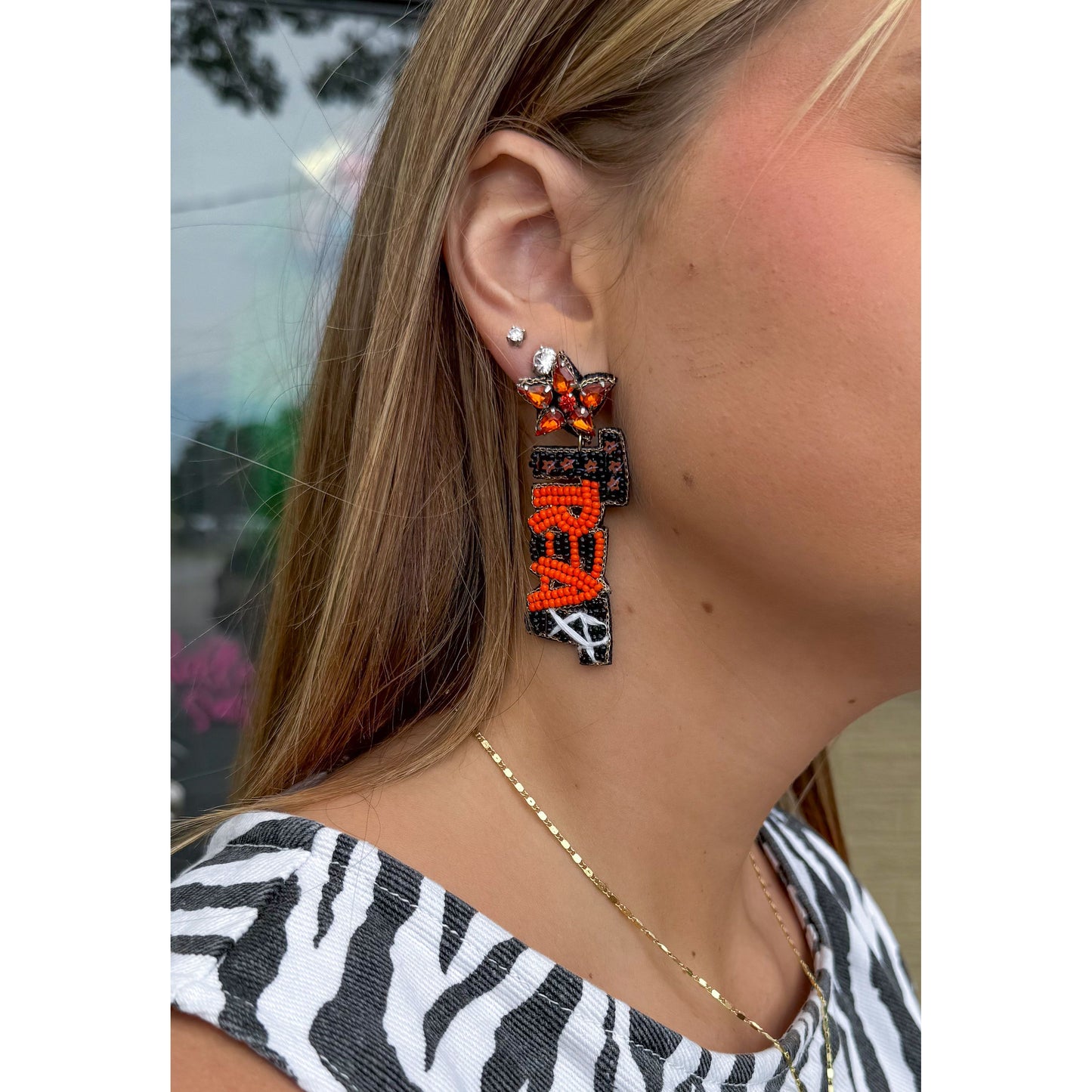 Trick or Treat Beaded Earrings, Multi