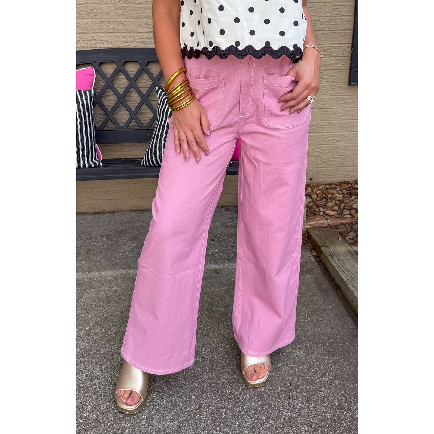 Daisy Denim Jeans, Pink
