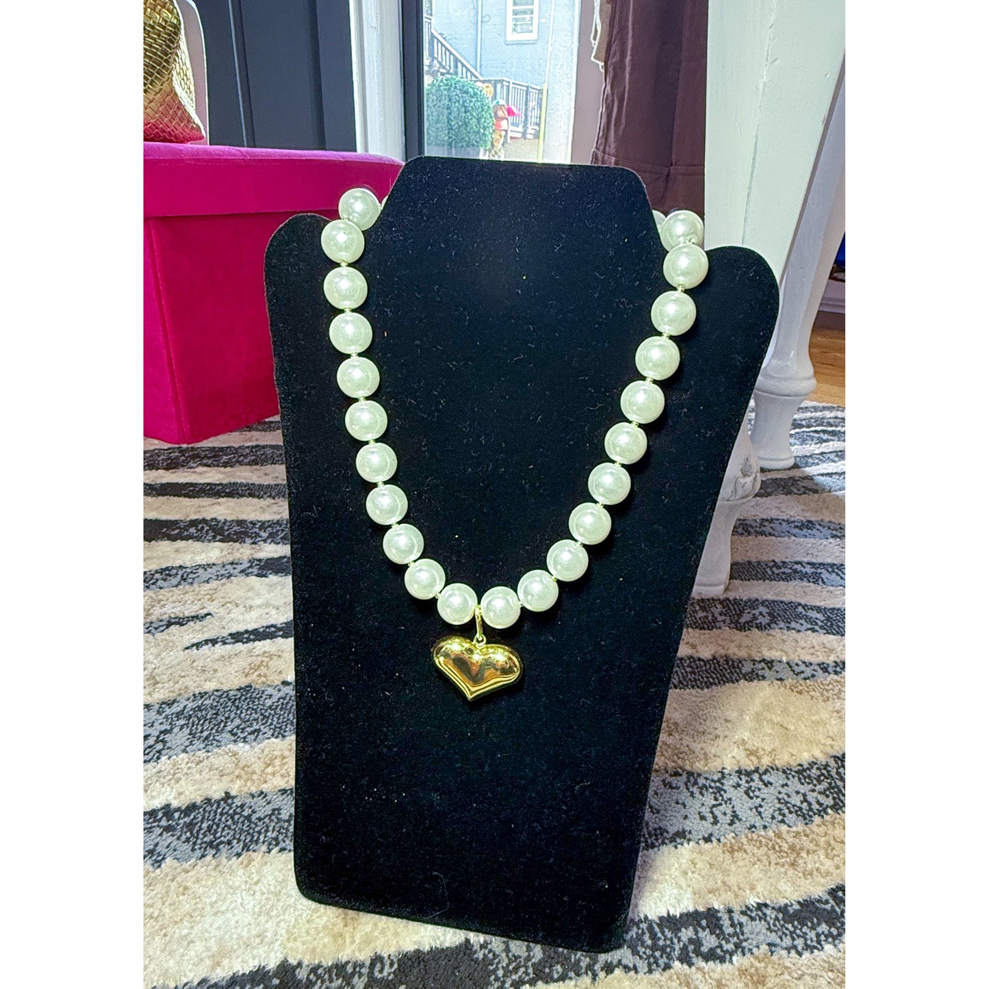 Heart Puff Necklace