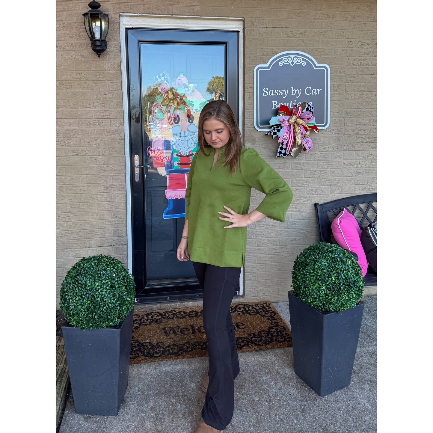 Sarah Top, Olive Green