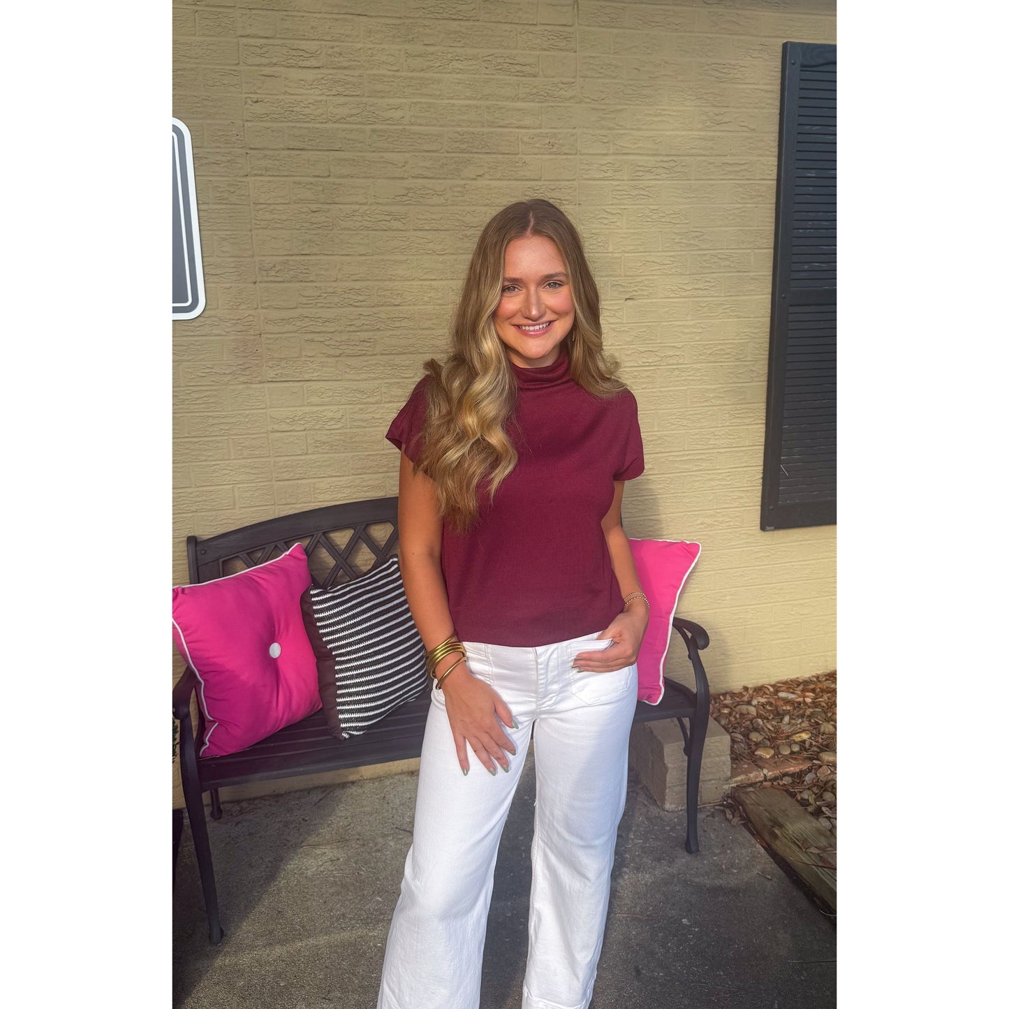 Millie Top, Burgundy