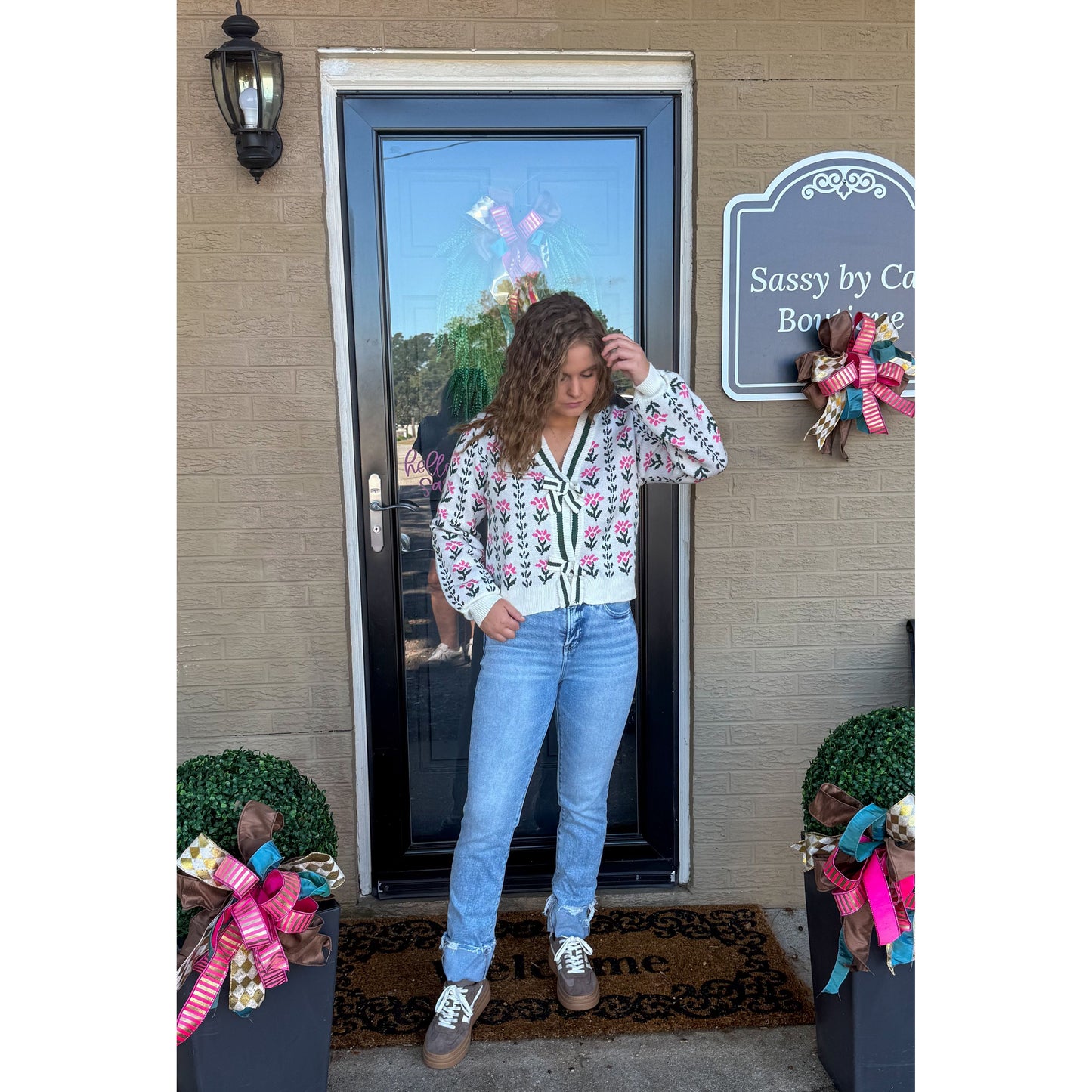 Brielle Pattern Cardigan, Multi-Color