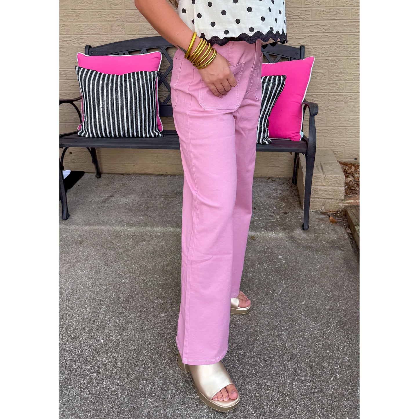 Daisy Denim Jeans, Pink