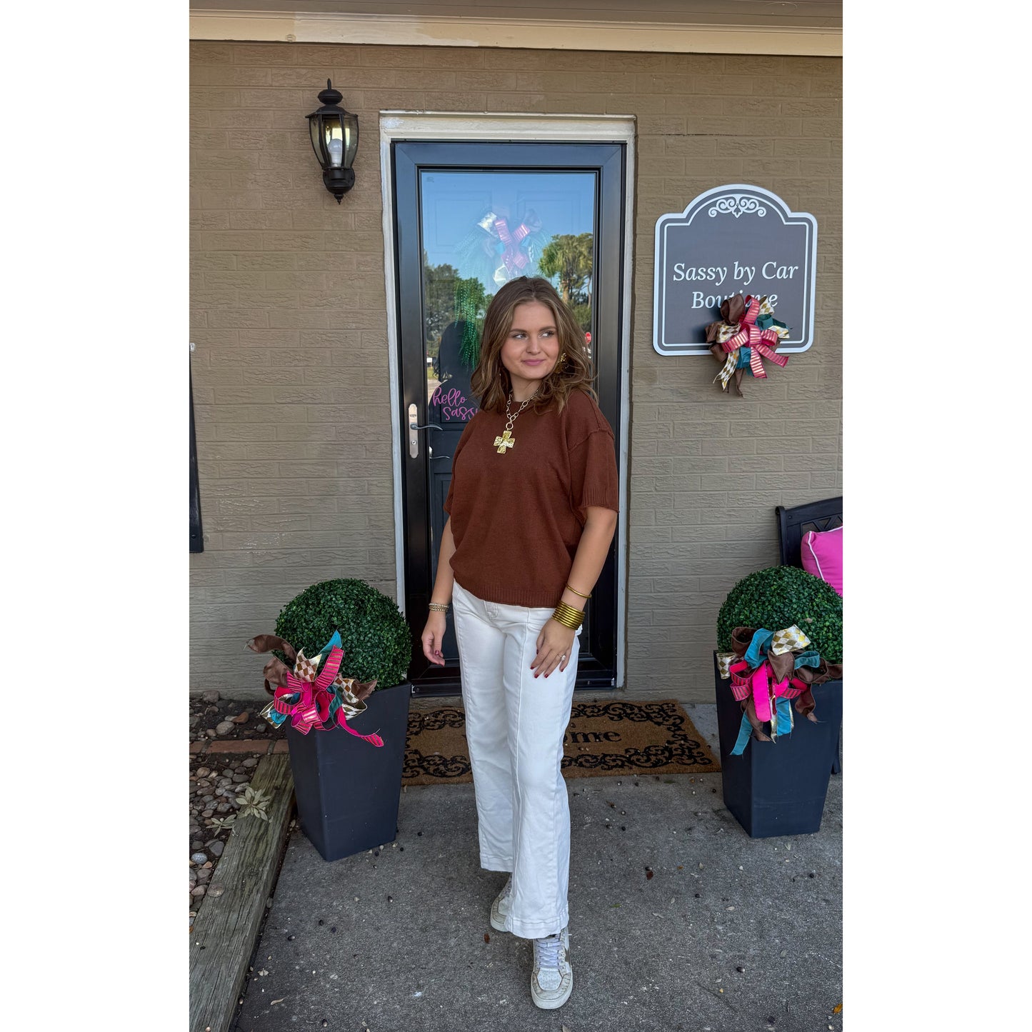 Macy Lightweight Sweater, Coco