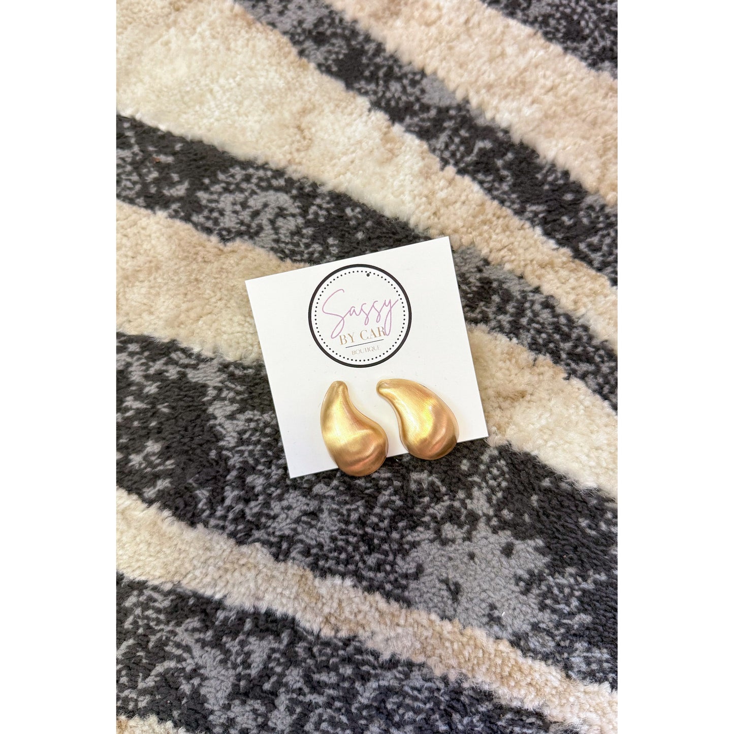 Matte Gold Earrings